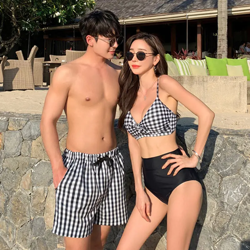 

2019 New Style Korean-style Sexy Chest Emphasizing Bikini High-waisted Split Type WOMEN'S Swimsuit