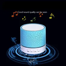 Беспроводной портативный Bluetooth динамик мини светодиодный музыкальный аудио TF USB FM стерео звук динамик для телефона Xiaomi компьютер