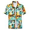 26 Colors Summer Fashion Mens Hawaiian Shirts Short Sleeve Button Coconut Tree Print Casual Beach Aloha Shirt Plus Size 5XL ► Photo 2/5