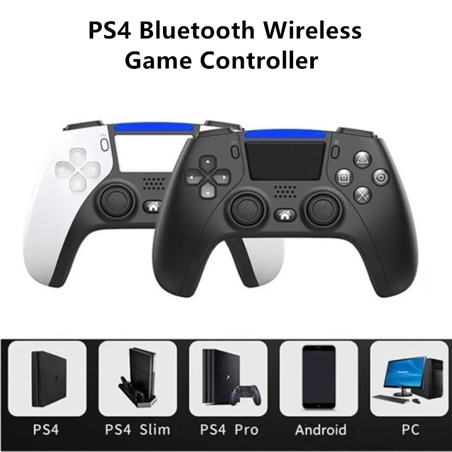 

Bluetooth Wireless Game Controller for PS4 Gamepad/ PC(Win7/ 8/10)/ Android Mobile Custom Extension Back Keys Game Accessories