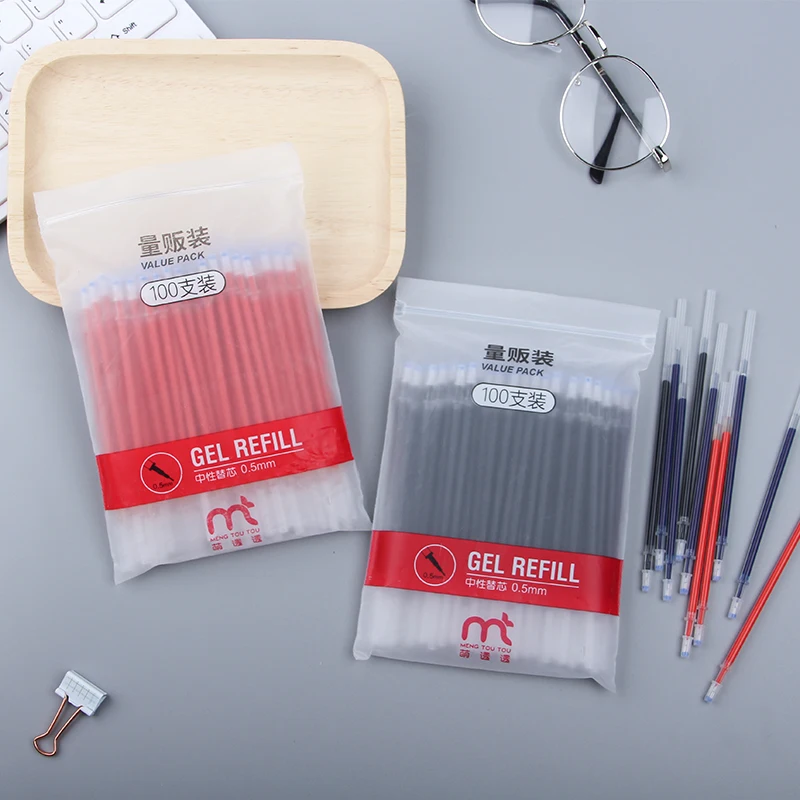 

LoveFrom 100pcs/lot Cute Refill 0.5mm Full Needle Gel Pen Replacement Core Writing Dedicated Stationery Office School Supply