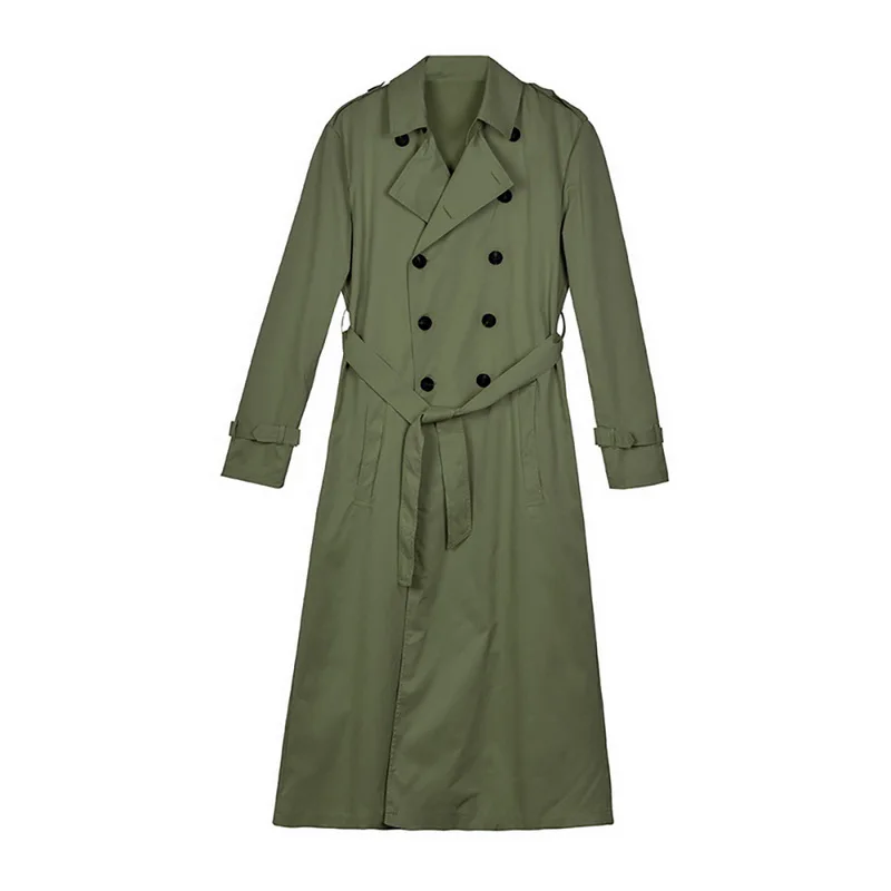 CYSINCOS Тренч, мужская куртка, Мужское пальто, повседневное, приталенное, ветровка размера плюс, однотонное, длинное пальто, мужские модные зимние пальто, Homme
