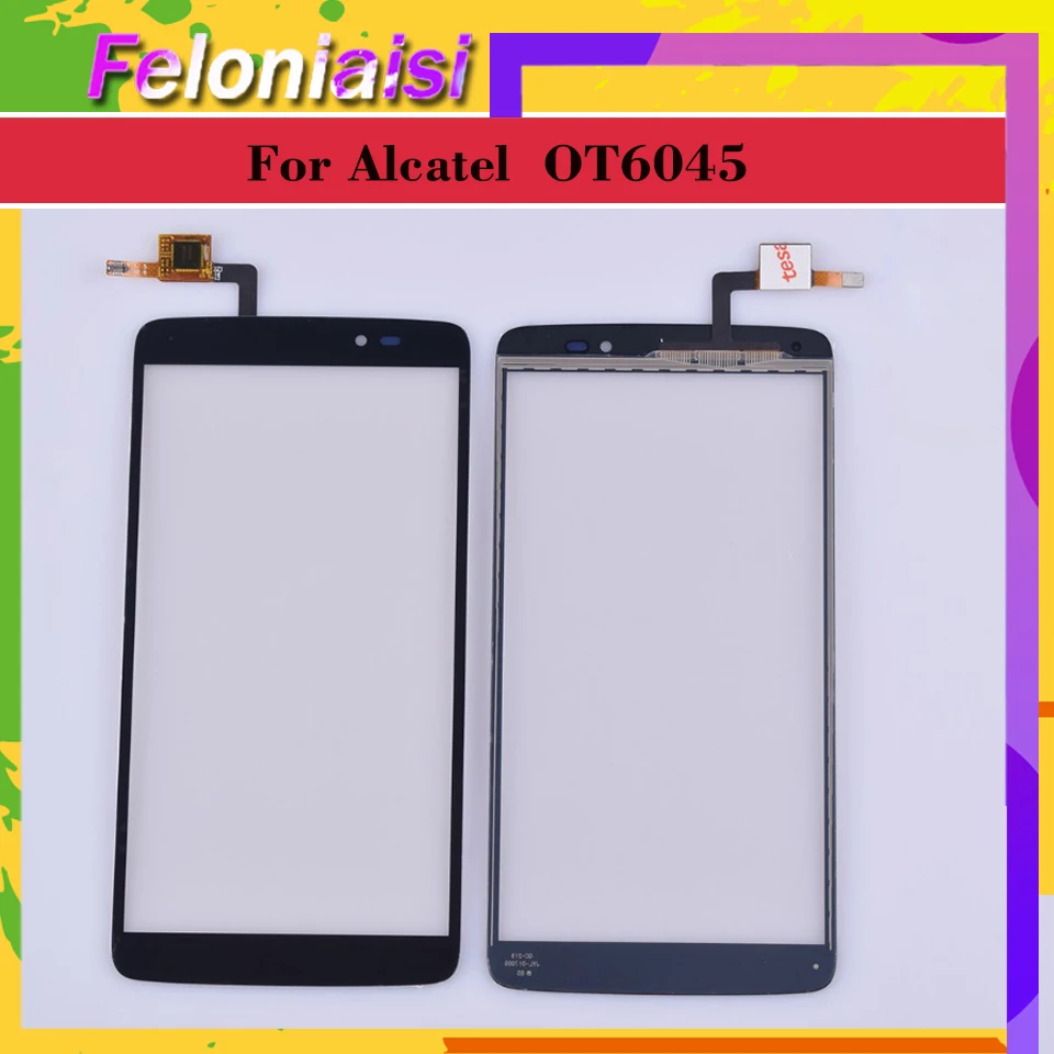10 шт./лот для Alcatel One Touch Idol 3 6045 OT6045 6045Y сенсорный экран Сенсорная панель дигитайзер передний внешний стеклянный сенсорный экран