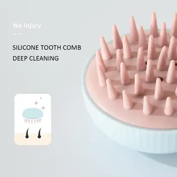 

Color Brush Bath Brush Clean Scalp Massage Silicone Brush Pet Scrub Brush Artifact Shampoo Brush Bathroom Products Dropshipping
