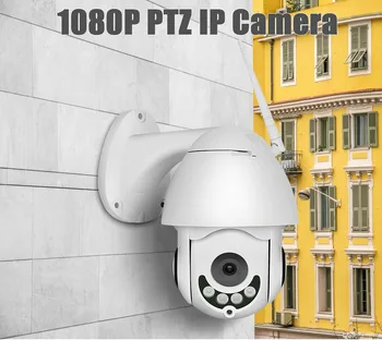 

PTZ Speed Dome WiFi Outdoor IP Camera 1080P Wireless Two Way Audio CCTV Security Video Network Surveillance Camera P2P