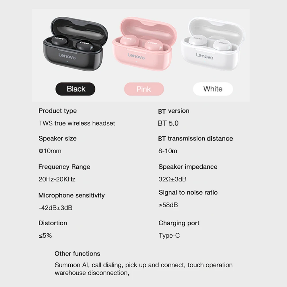 Lenovo Lp11 In-ear Earbuds Bt5.0 