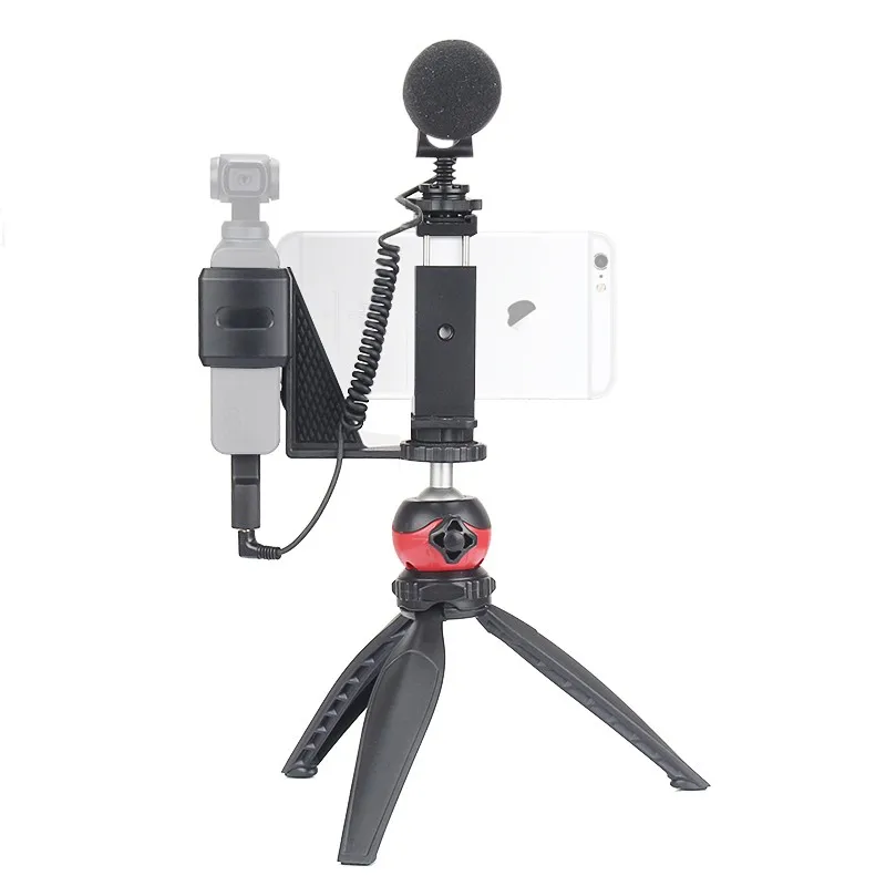 Набор держателя телефона EACHSHOT для DJI OSMO Pocket с 1/4 винтовым отверстием для холодной обуви, чтобы включить аксессуары штатив для микрофона видео свет