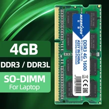 Heoriady ddr3 4 gb 8gb para computador portátil 1600 mhz memória ram ddr3l macbook compatível 1333 mhz 4 gb 1.5v 1.35v