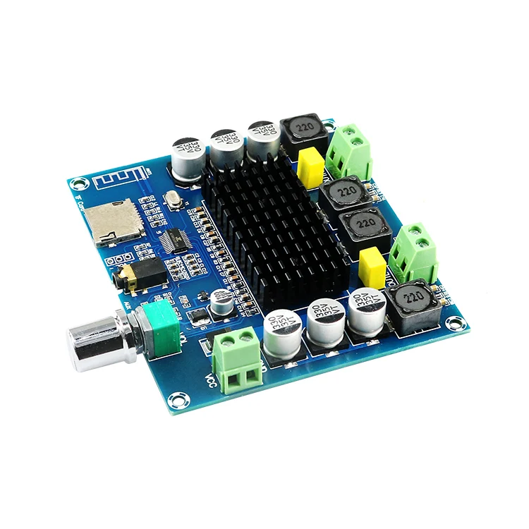 Плата цифрового усилителя TDA7498 2 шт. 100 Вт поддержка TF-карты AUX Bluetooth 5 0 | Электронные
