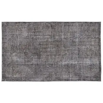 

Handmade Gray Vintage Overdyed Turkish Area Rug 174x292 Cm-5'9''X9'7''