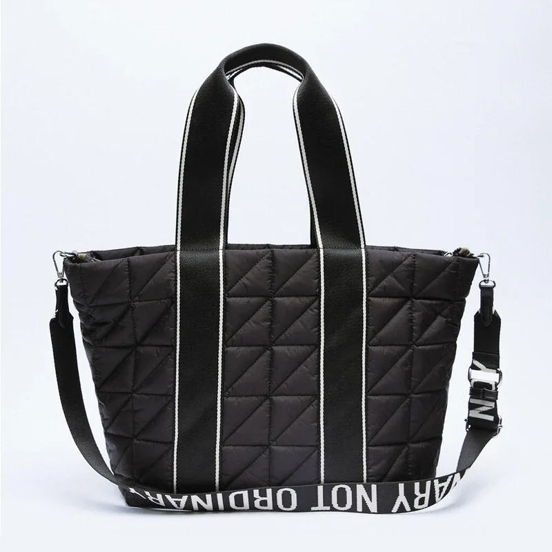 Casual big Black PU Leather Crossbody Bags For Women 2021 Chain Shoulder Handbags Women's Branded Trending Shopping Hand Bag image_1