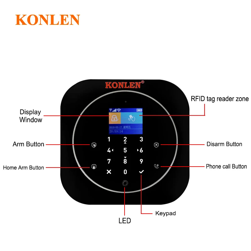 Smarts gsm. Система сигнализации tuya, Wi-Fi, GSM,. Смарт GSM. GSM Smart. KONLEN.