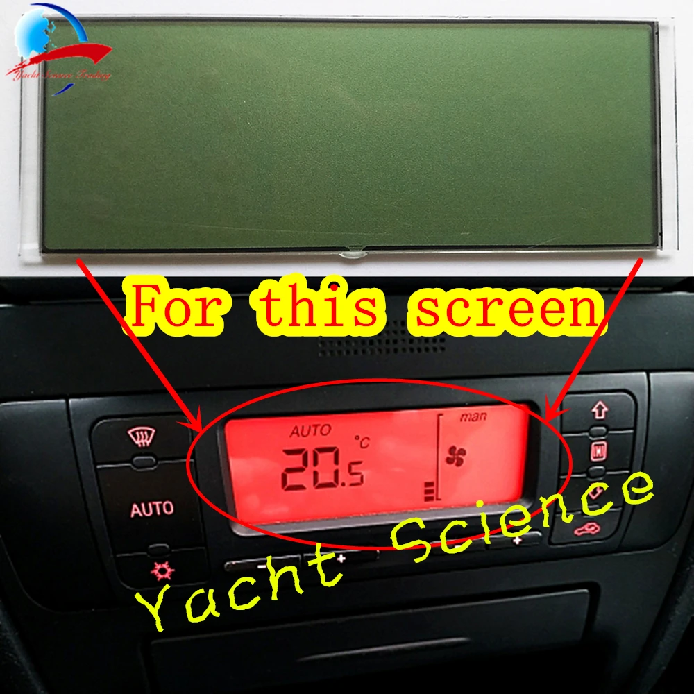 Air Conditioning LCD Screen Display Heating Climate Control Panel For Seat Leon Toledo Pixel Repair lcd display navigation touch screen