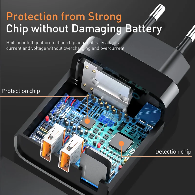 Baseus USB PD Charger for iPhone 11 Pro XR Xs Max 18W Digital <br />Display Fast Charger Quick Charge 3.0 Phone Charger For Xiaomi K20-in <br />Mobile Phone Chargers from Cellphones 