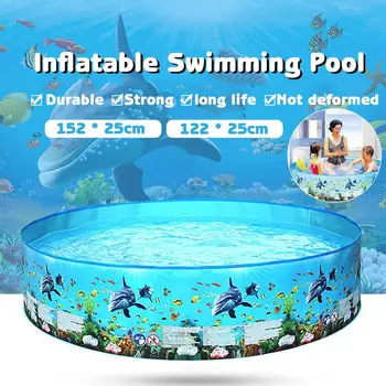 

Inflatable Swimming Pool Round Paddling Pool Summer Outdoor Party Supplies For Kids Adult Garden Paddling Pool