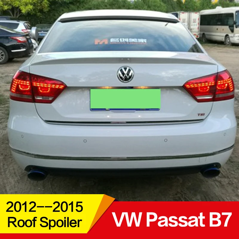 Использовать для Volkswagen passat спойлер на крышу VW B7 2012 13 14 15 лет ПУ пластиковые задние крыла на крышу спортивные аксессуары