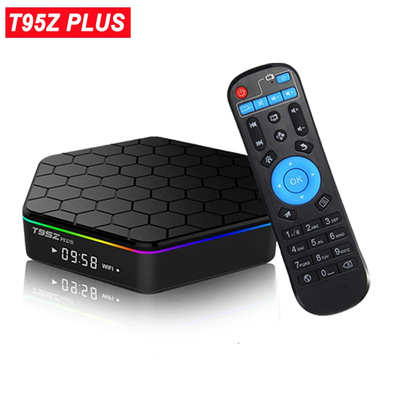 T95Z Plus Android 7 1 Smart TV BOX 2/3G RAM 16/32G ROM Amlogic S912 Восьмиядерный KD 5G WiFi 1000M 3D 4K медиаплеер