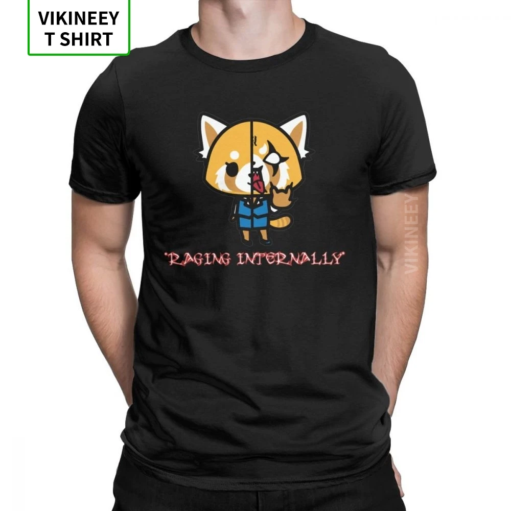 Мужская футболка aggression Retsuko Inner Rage хипстерские футболки с короткими рукавами и