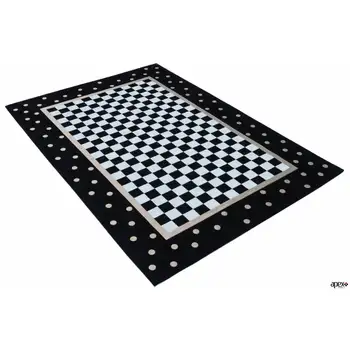 

Apex Ibiza 3 'x 10' Chenille Black/White Runner Rug