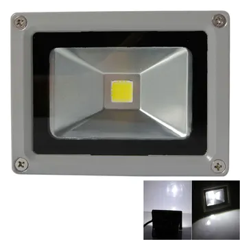 

10W 6000-6500K White Light Aluminium Alloy LED Flood Light with IP65 Waterproof Gray