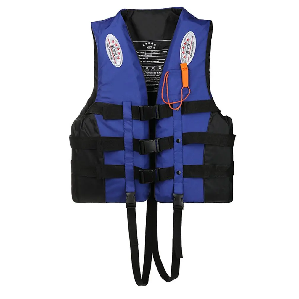 Профессиональный Спасательный Жилет для взрослых, спасательный жилет для плавания, катания на лодках, Лыжный жилет, жилеты для купания - Цвет: Синий
