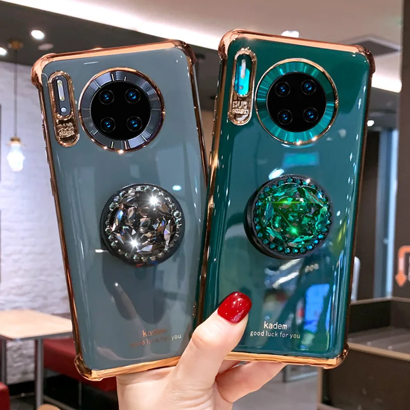 Роскошный силиконовый чехол для Huawei p20/pro p30/pro mate20/20Pro smart mate30/Pro p40/pro яркий ТПУ