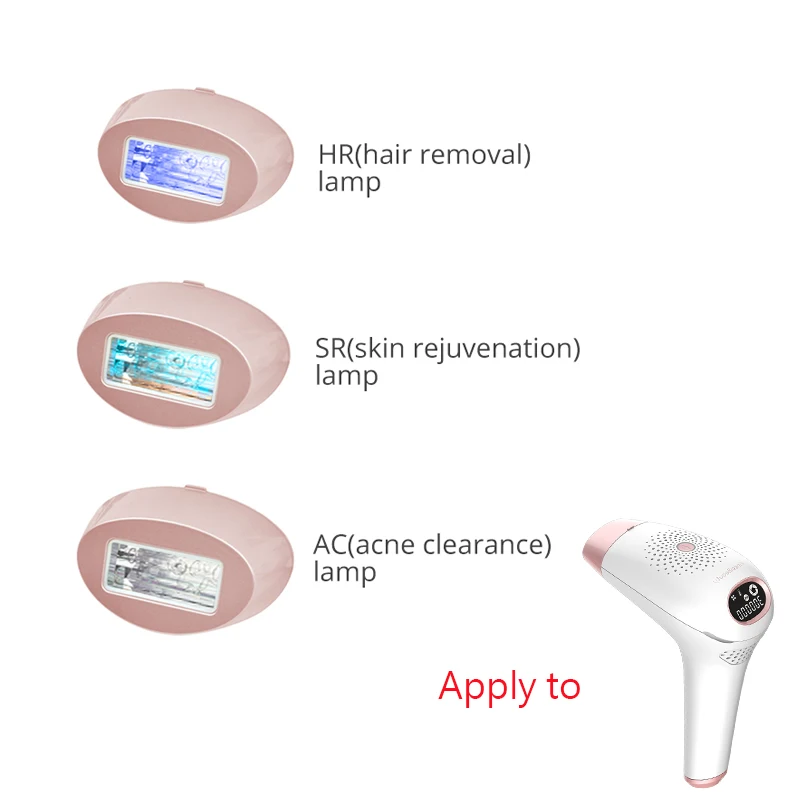 Кварцевая лампа для перманентного IPL лазер для удаления волос устройство для эпиляции/омоложения кожи/удаления акне головки с 500000 снимками