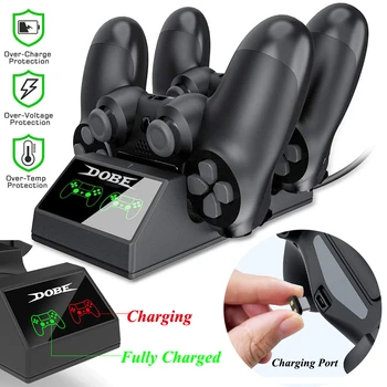

PS4 Controller Charger PS4 USB Charging Dock Station Charging Station for Sony Playstation 4 / PS4 Pro Controller