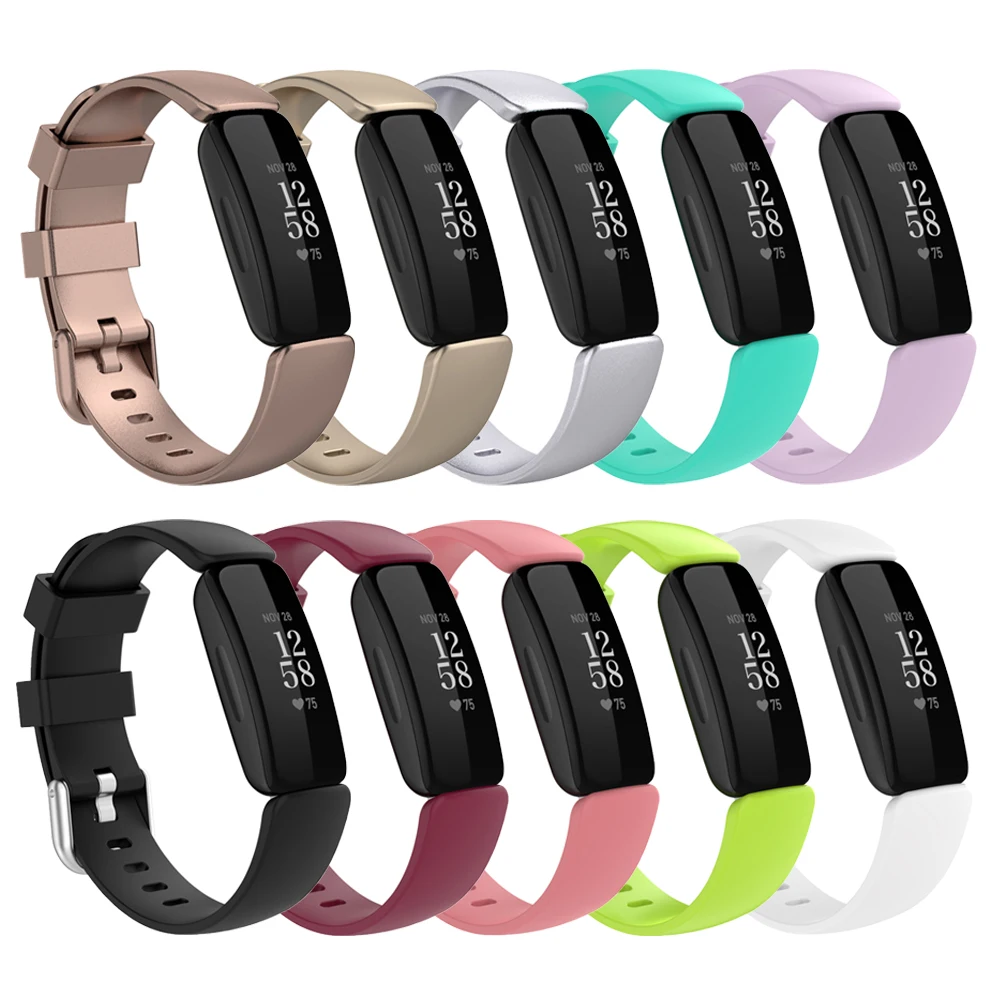 Ремешок из ТПЭ для наручных часов Fitbit inspire 2 официальный стиль большой маленький