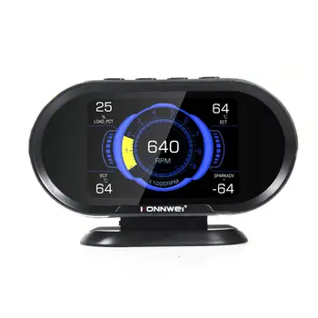 

Konnwei automotive on-board car digital OBD 2 Computer display speedometer fuel consumption and temperature gauge OBD2 Scanner