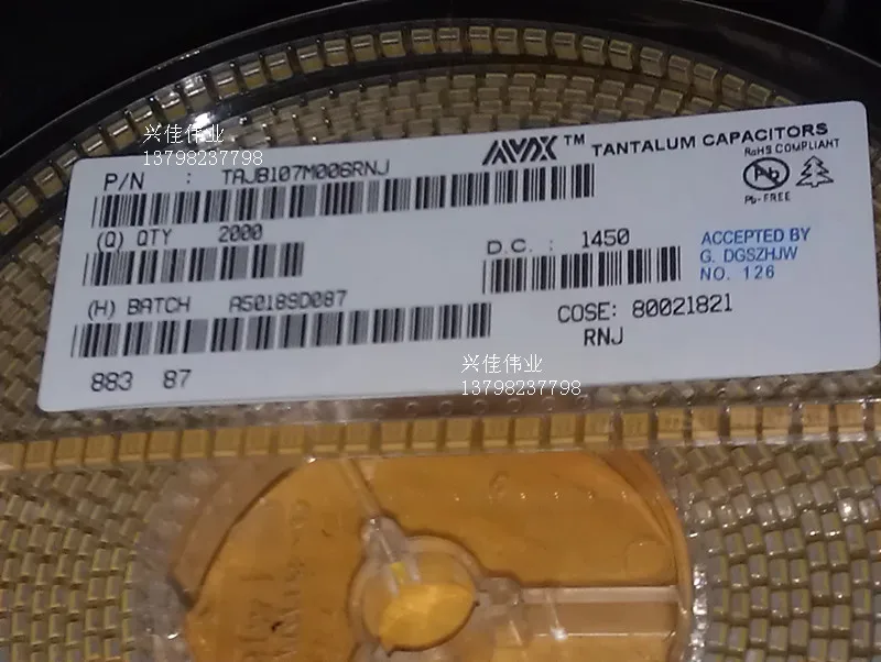 20 шт./лот 6.3v100UF 107 100 мкФ 6,3 V B 3528 1210