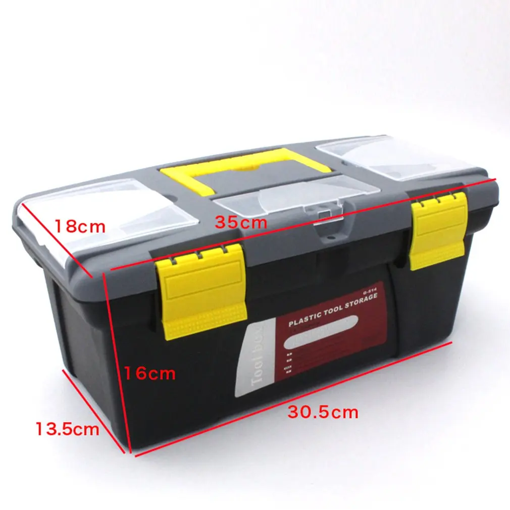 Portable S/M/L Size Plastic Hardware Toolbox Household Multifunction Maintenance Toolbox Car Storage Box Anti-fall Box