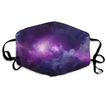 

Mouth Mask For Daily Dress Up, Fun Galaxy Anti-dust Mouth-Muffle, Washable Reusable Holiday Half Face Masks For Mens And Womens