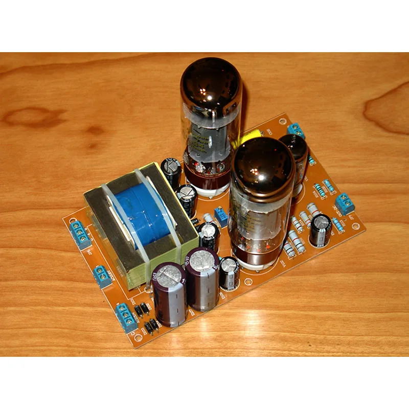 

6N4 or 12AX7+EL34 push-pull tube pure power amplifier board, output power: 22W/4Ω, 8Ω, frequency response: 30-40Khz (+-1db)