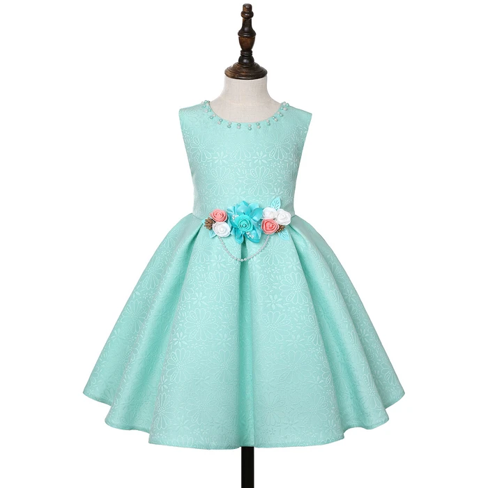 Кружевное платье детское платье с цветочной вышивкой для девочек, винтажные Детские платья для свадьбы, дня рождения, платья, классическое бальное платье - Цвет: C1