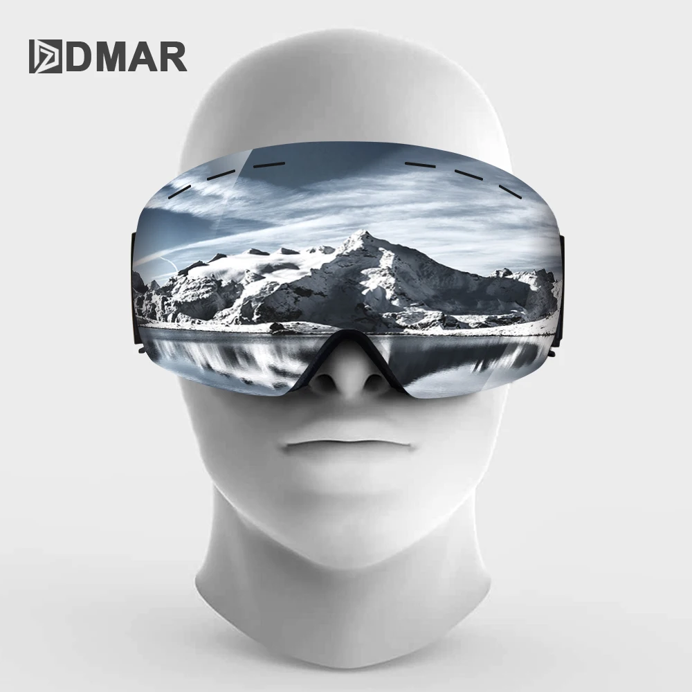 Ski goggles UV400 spherical double layers anti-fog Protection keep warm big lenses snow glasses snowboard goggles snow goggles