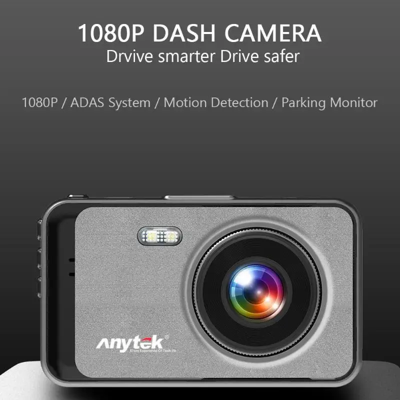 

Anytek X31 1080p HD Car DVR Camera ADAS License Number Watermark Dashboard Cam Mobile Detection Support TF Card Read Function