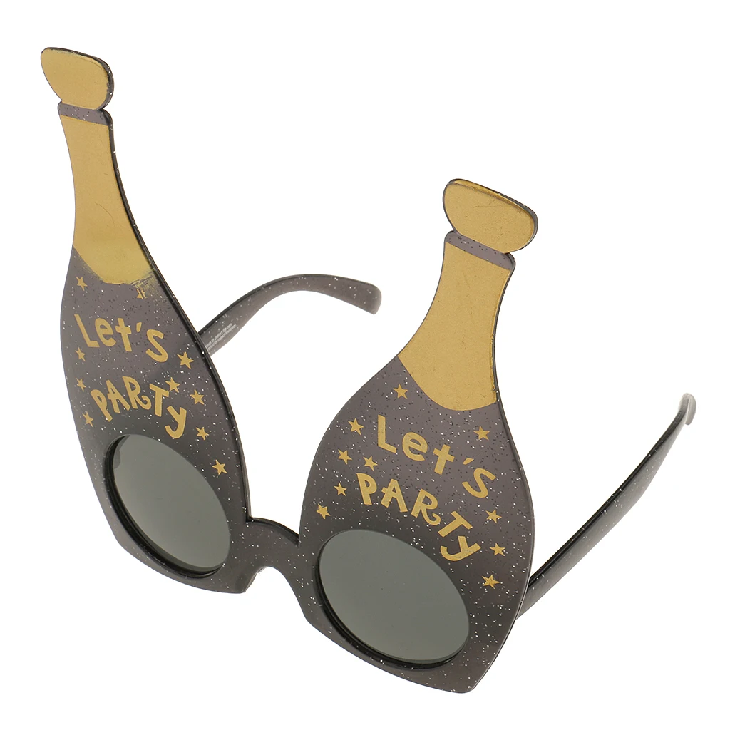 Novelty Hawaiian Luau Party Lets Party Beer Bottle Eyeglasses Glasses Hen Stag Party Costume