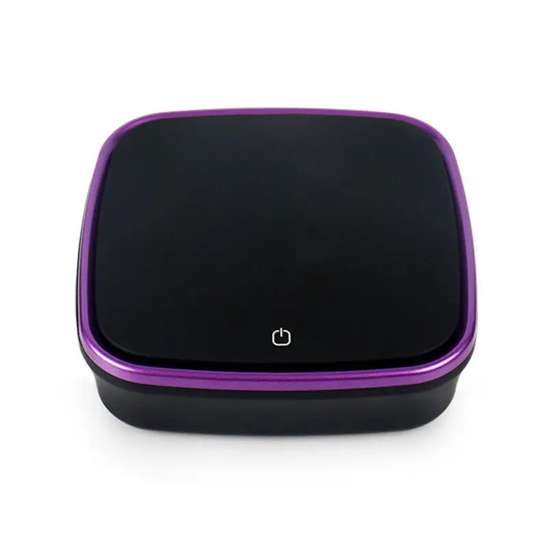 Purple Автомобильный очиститель воздуха, автоматический очиститель воздуха, очиститель воздуха, ионный очиститель, 2в1, РМ2, 5, портативный универсальный кислородный бар, Настольный очиститель запаха - Цвет: Purple