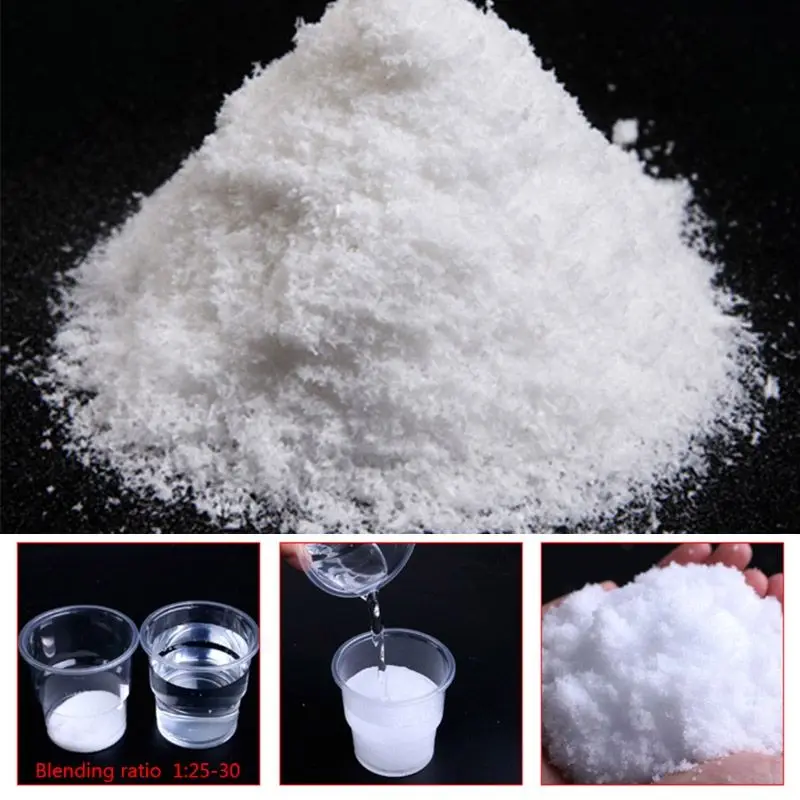 

Instant Magic Snow Powder Artificial Christmas Wedding Party Decoration 10-100g 634E