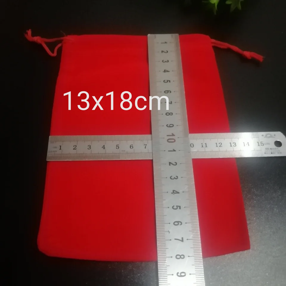 Sacchetti Velluto Per Gioielli - 100 Pezzi Rossi Con Coulisse, Per Bomboniere - Foto 3