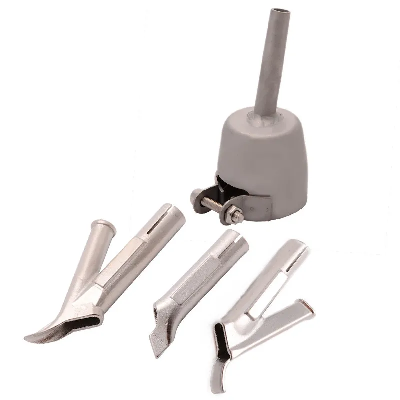 4Pcs Triangle Speed Nozzle 5mm Round Welding Tip Speed Nozzle Tacking Nozzle Welding Equipment Supplies for Vinyl PVC Plastic