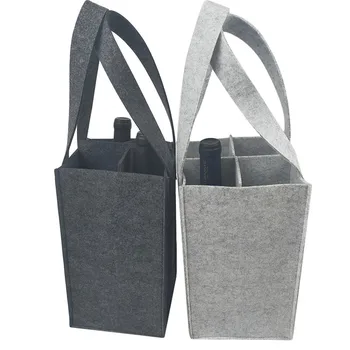 

1pcs Felt Red Wine Bag Red Wine Box Gift Bag Beverage Thermos Bag Party Gift Packaging Bag