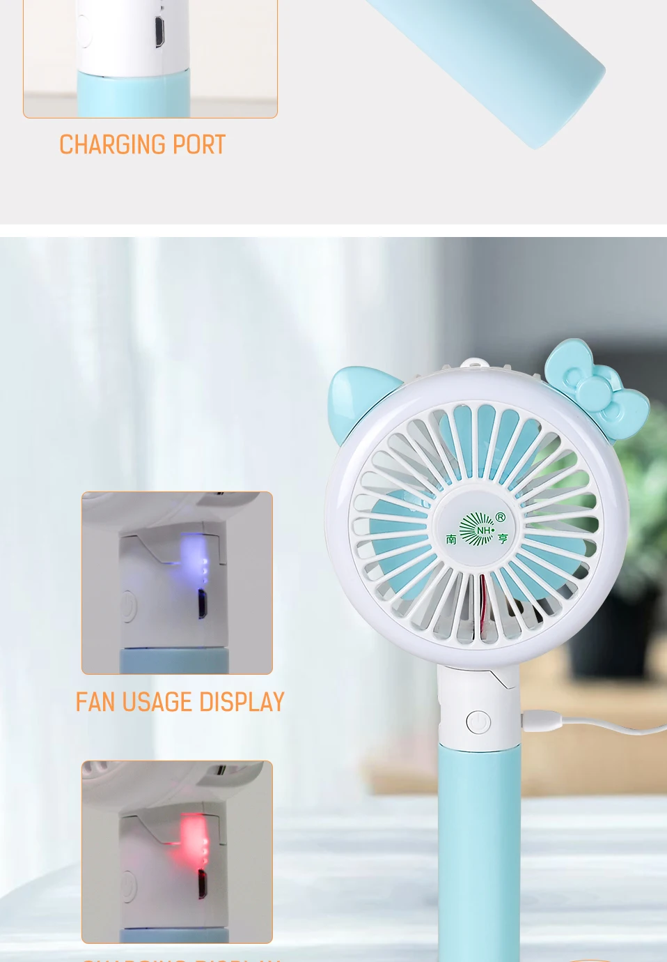 Светодиодный мини ручной вентилятор, 18650 аккумулятор складной маленький настольный вентилятор, USB Перезаряжаемый Электрический вентилятор портативный охлаждающий вентилятор с светильник