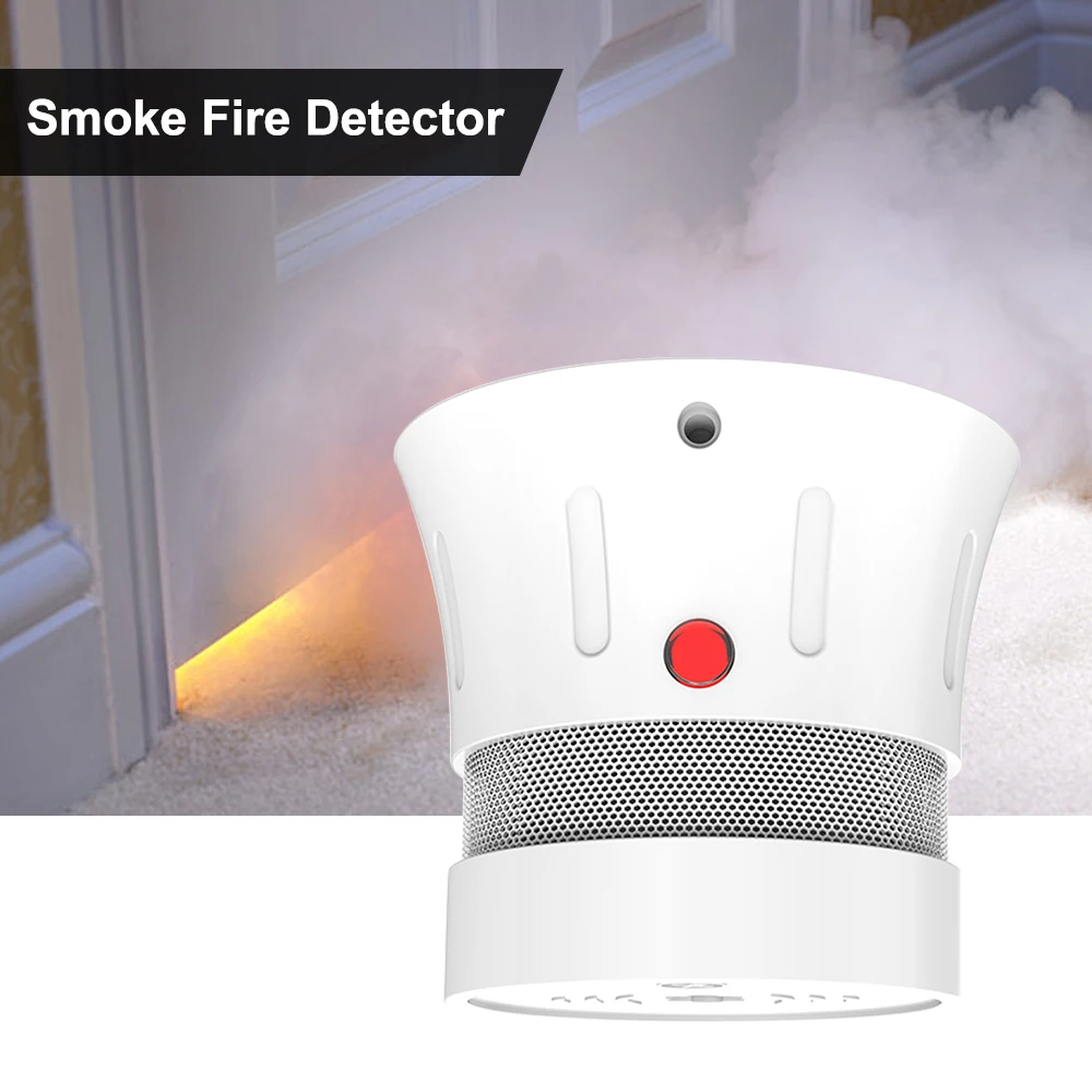 CPVan FSD001 Mini Smoke Detector CE EN14604 Smoke Alarm Independent Photoelectric Smoke Sensor for Home Security rookmelder