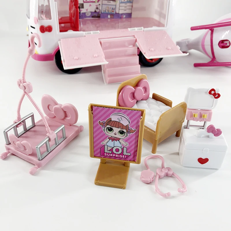 LOL Surprise Dolls Toys - Picnic Car and Helicopter Doll Toy Set for Girls - DIY Originales LOL Surprises - Perfect Birthday Gifts image 6