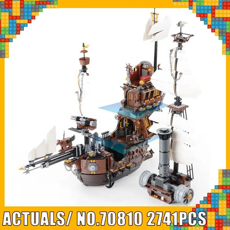 

16002 Movie Pirate Ship Model 3D Building Blocks Creative Caribbean Pearl Ship Bricks Toys Compatible With lEGOED 70810