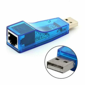 

USB 2.0 to LAN RJ45 Converter 10/100Mbps Ethernet Network Card Adapter Suitable for PC Laptop Notebook USB Ethernet Adapter