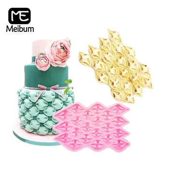 

Meibum Silicone Polymer Clay Cake Moulds Fondant Molds Fabric Puff Modelling Paste Fimo Dessert Sugar Paste Decor Baking Tools