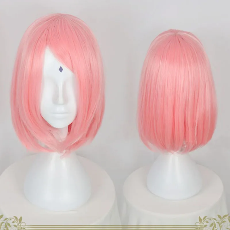 Anime Haruno Sakura Short Pink Wig Heat Resistant Hair Cosplay Wigs + Wig  Cap|Anime Costumes| - AliExpress